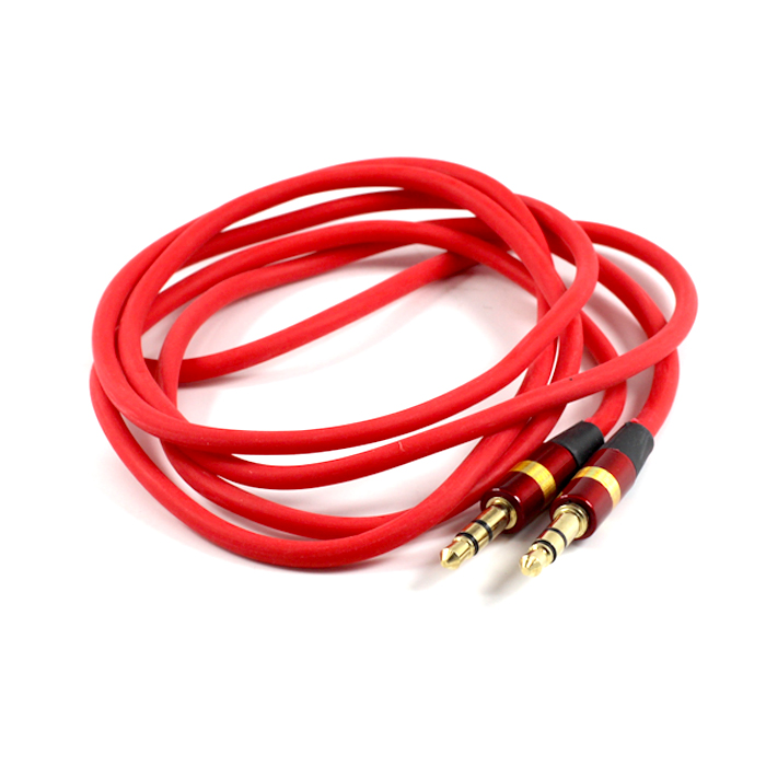 Auxiliary Cable 3.5mm to 3.5mm Cable (Red)